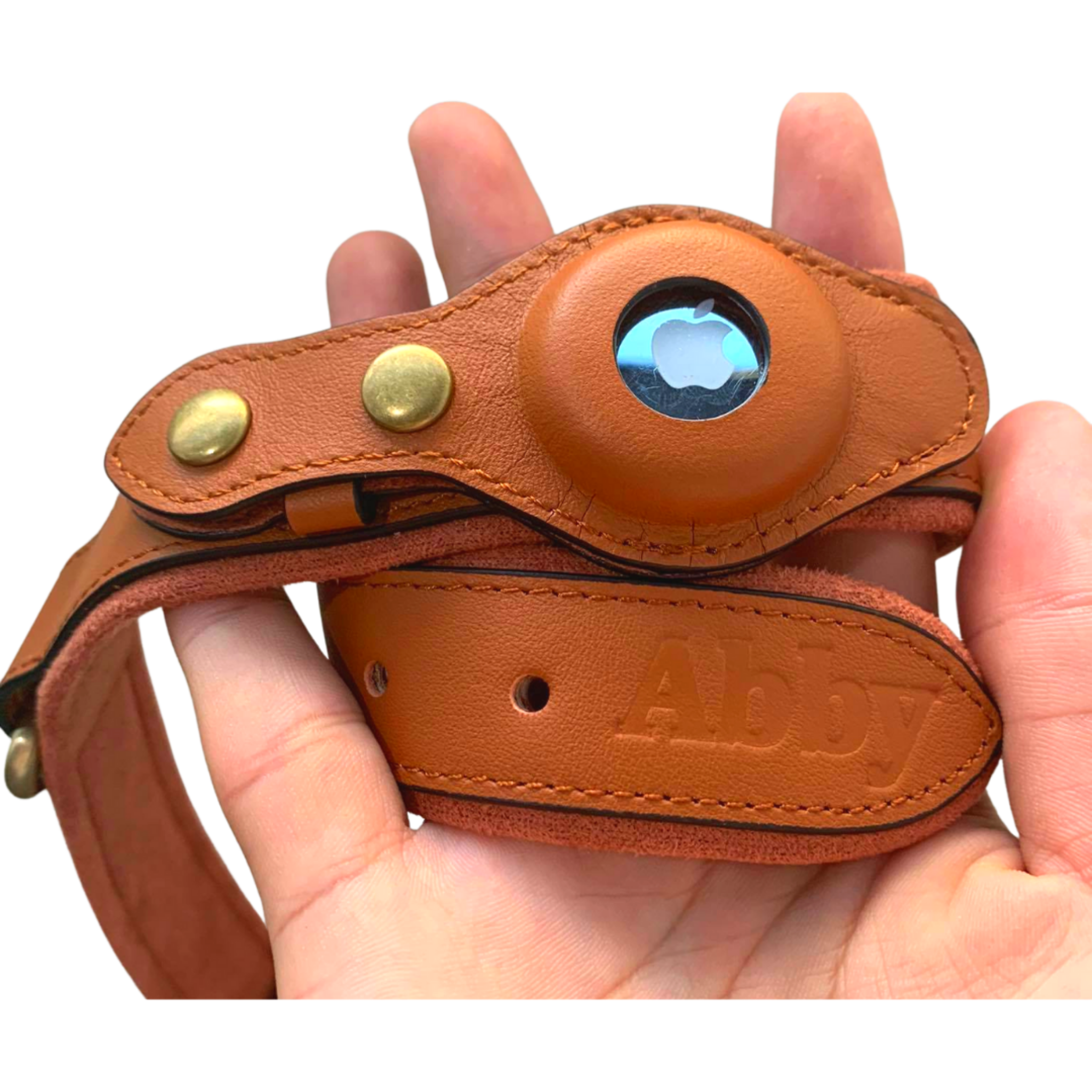 Abby’s Apple AirTag Dog Collar for your Pet, Leather - GPS Tracking - Abbycart