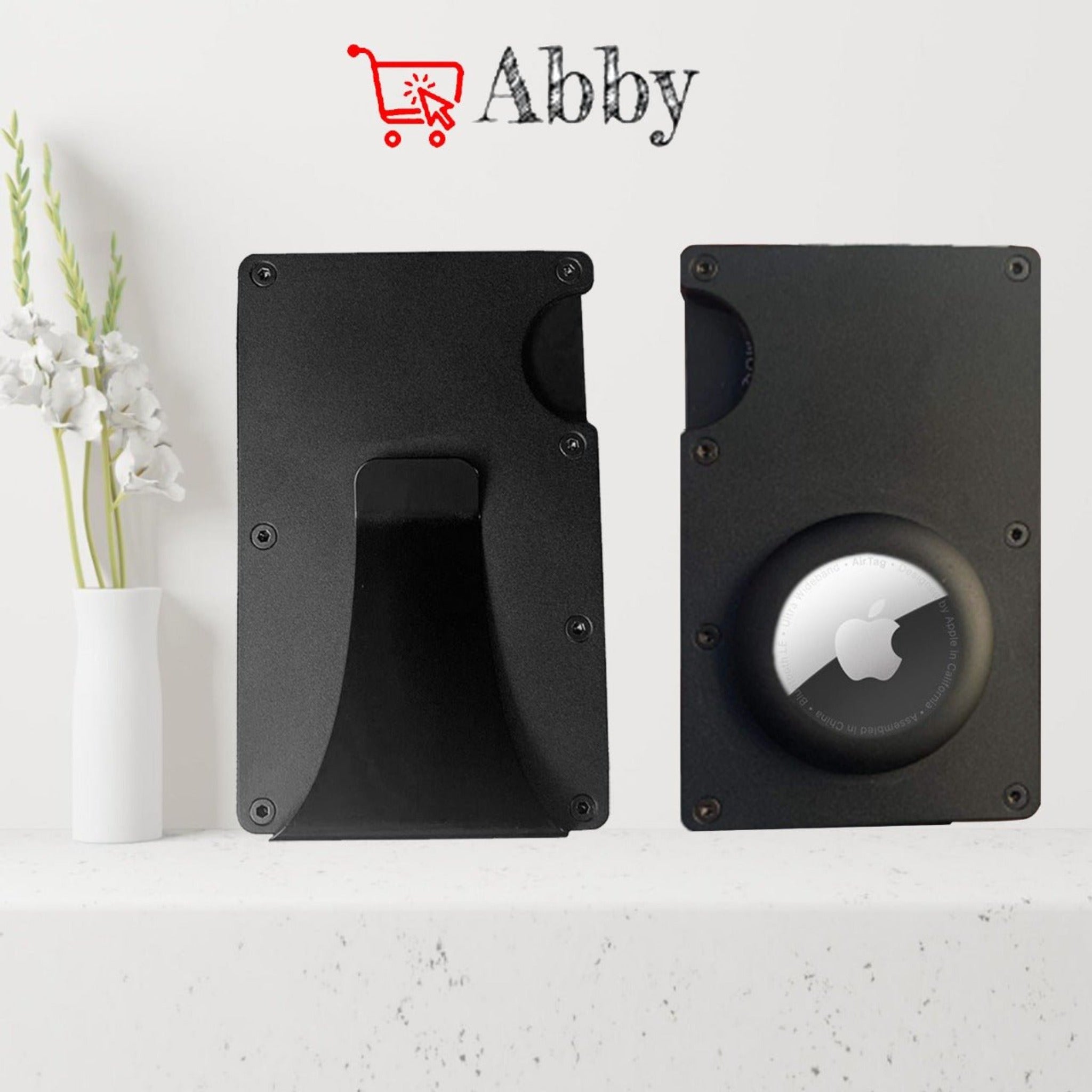 Abby's™ Apple AirTag Wallet Money Clip for Men | Aluminum Card Holder with RFID Shield - Abbycart