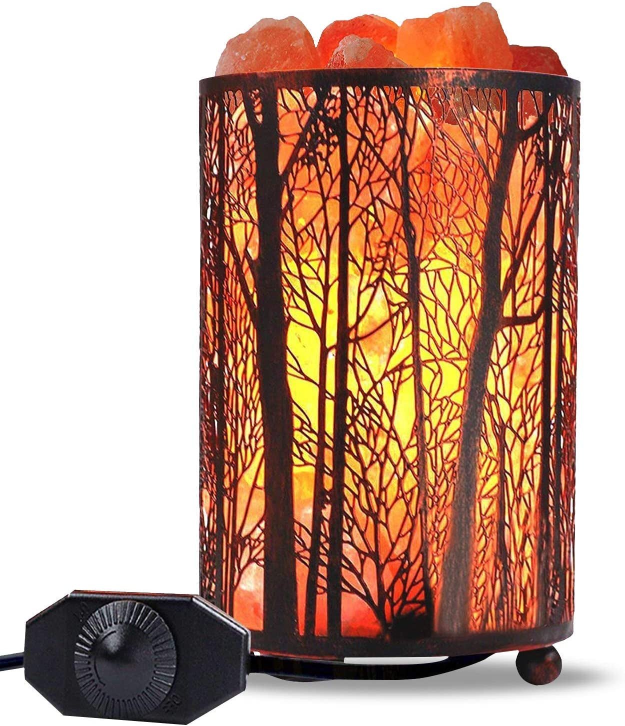 Forest Basket Himalayan Salt Lamp - Best Rock Lamp for Ambient Home Lighting - Abbycart